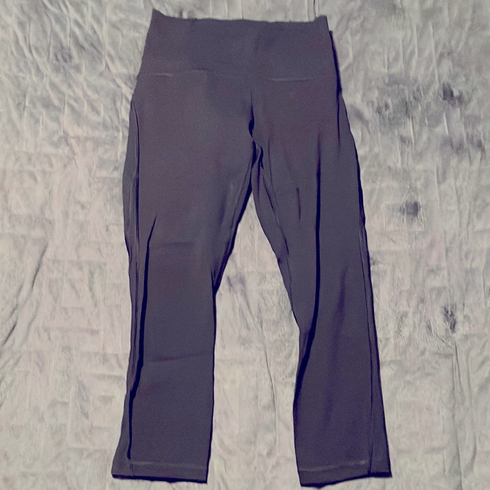Lululemon Black Tights - Size 6 - Sheer Detailing